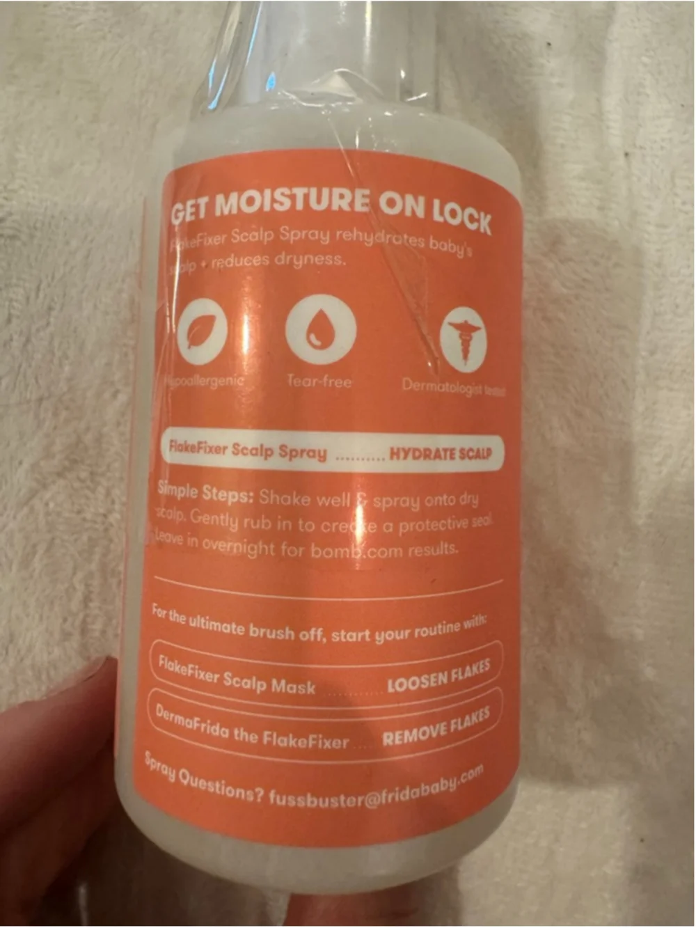 Cradle cap spray